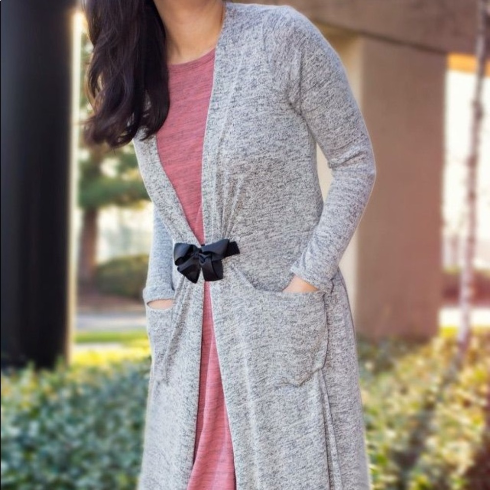 Black Bow FitClip PoppyClips